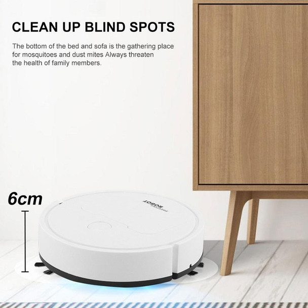 3 in 1 Mini Vacuum Cleaner Intelligent Sweeping Robot(White)