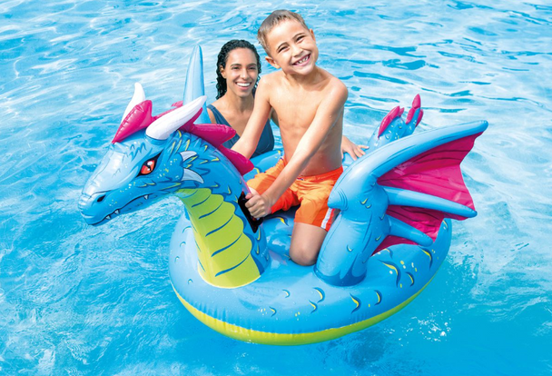 Intex ride-on dragon 201x191cm