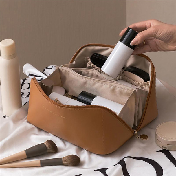 Faux Leather Cosmetics Bag