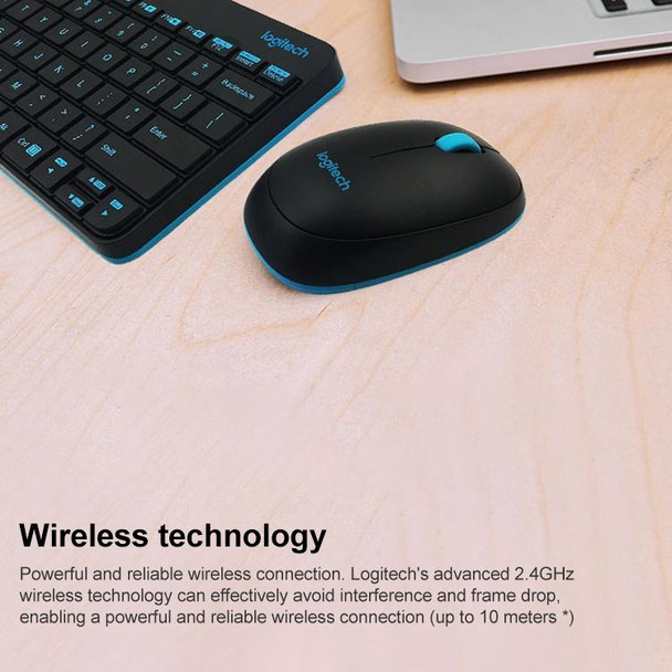 Logitech MK245 Nano Wireless Keyboard Mouse Set (White)