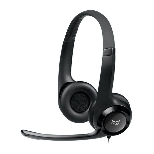 Logitech H390 USB Wired Headset Stereo Headphones with Noise-Cancelling Microphone