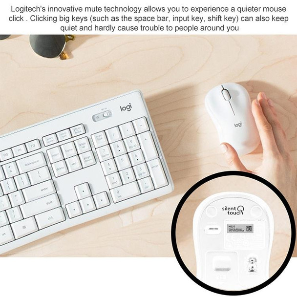 Logitech MK295 USB Wireless Silence Keyboard Mouse Set (Black)