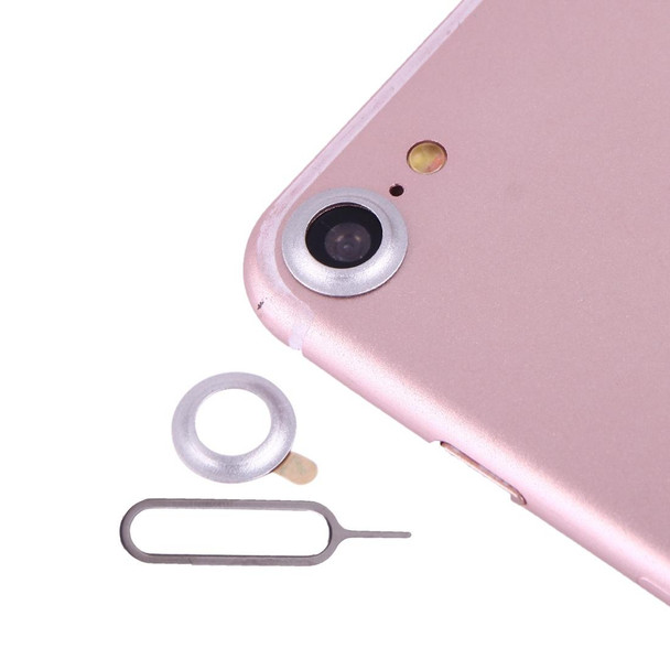 iPhone 7 Rear Camera Lens Protective Cover with Needle(Silver)