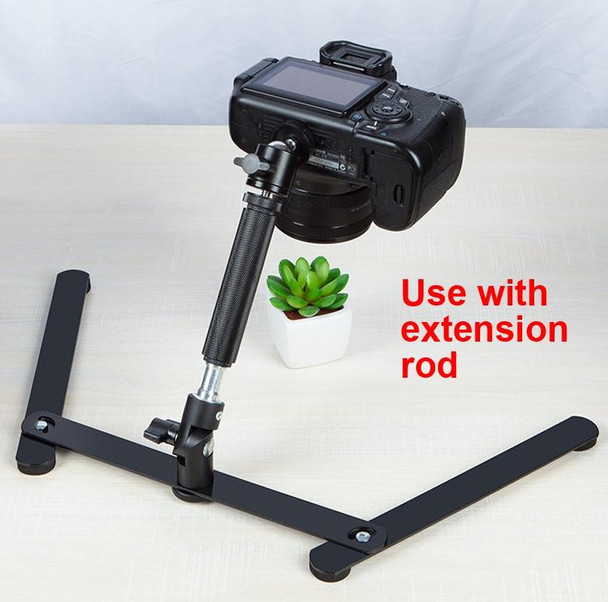 360 Degree Adjustable Metal Overhead Base Desktop Phone Holder,Style: Only Base