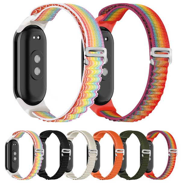 For Xiaomi Mi Band 8 Loop Nylon Watch Band(Orange)