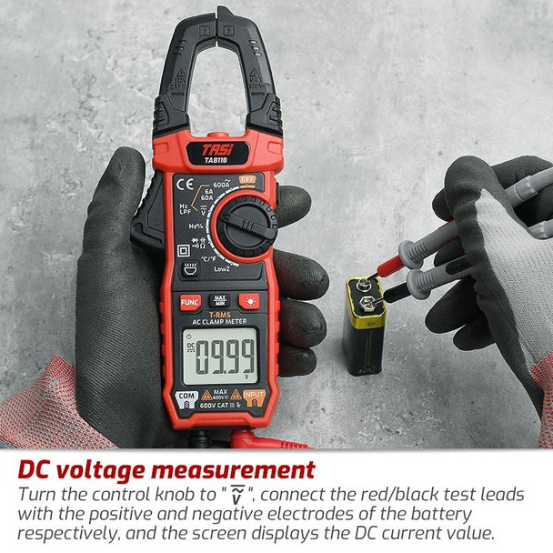 TASI TA811C Clamp Meter High Accuracy AC DC Voltage Ammeter