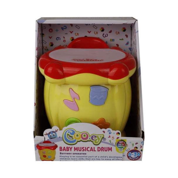 Baby Toy Edu Musical Drum B/O 21x17cm