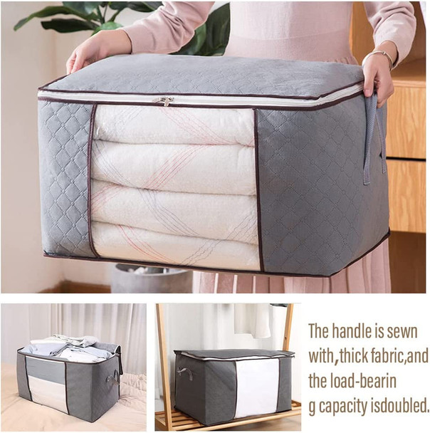 Set of 2 Foldable Storage Bag With Handle