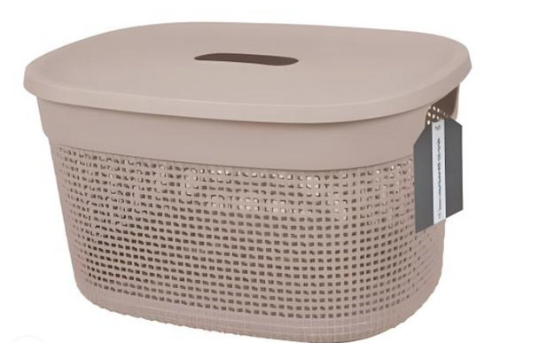 Basket Pl 38X28X22cm Stereo 17L Lid