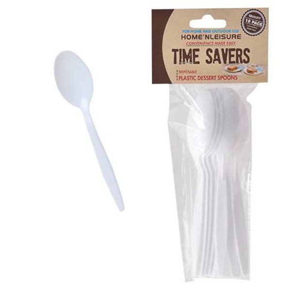 Plastic Dessert Spoon 10pce