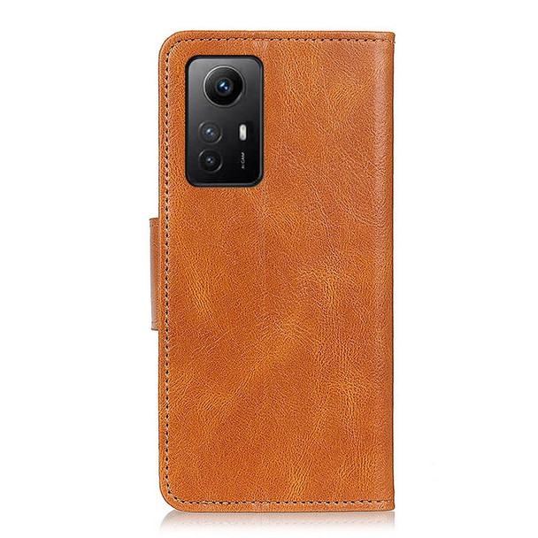 For Xiaomi Redmi Note 12S 4G Mirren Crazy Horse Texture Horizontal Flip Leather Phone Case with Holder & Card Slots & Wallet(Brown)