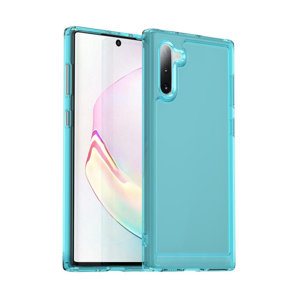 For Samsung Galaxy Note10 Candy Series TPU Phone Case(Transparent Blue)