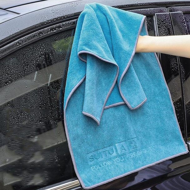  SUITU 2pcs 35 x 75cm  Microfiber Cleaning Cloth Car Cleaning Towel Thicken Highly Absorbent Cleaning Rag