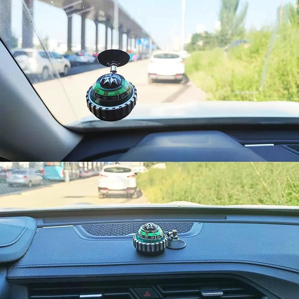 LC530 Car Compass Ball Compass Car Decoration With Suction Cup