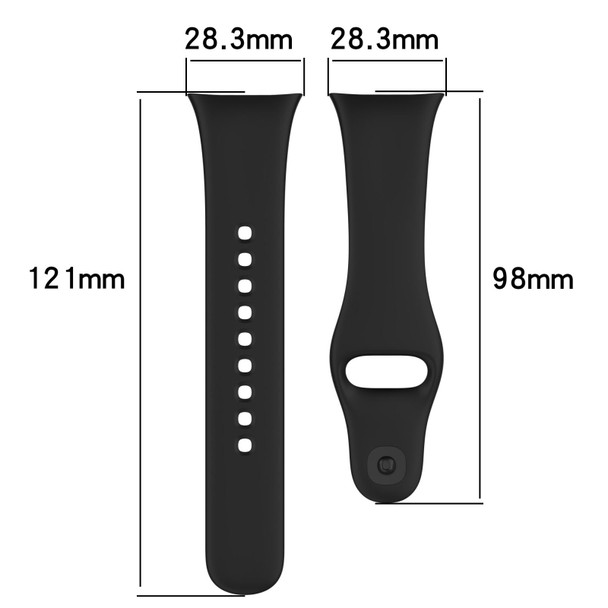 For Redmi Watch 3 Lite Sports Solid Color Silicone Replacement Watch Band(Red)