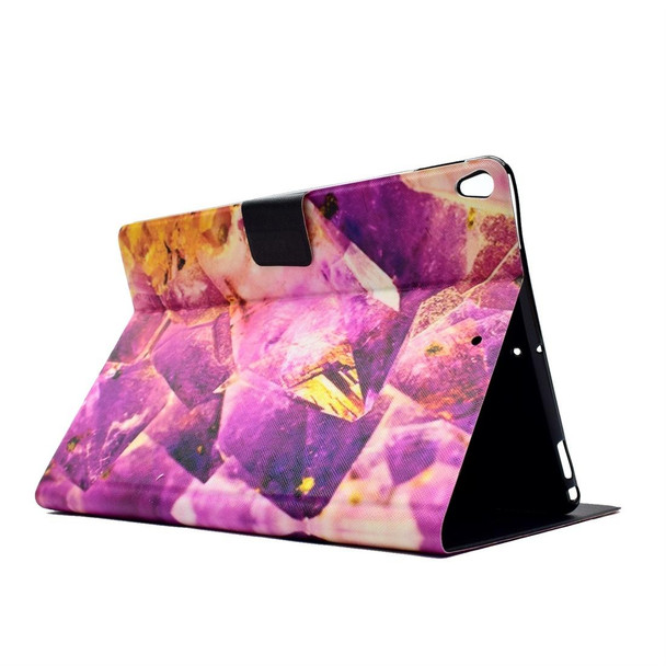 For iPad Pro 10.5 inch TPU Horizontal Flip Leatherette Case with Holder & Card Slot & Sleep / Wake-up Function(Amethyst)