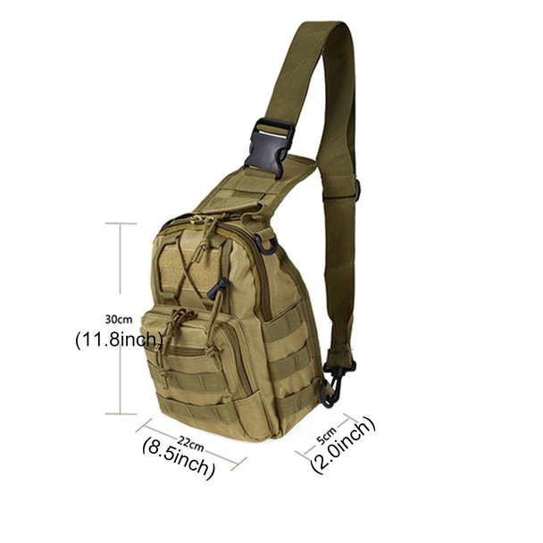 Outdoor Multipurpose Unisex 600D Military Backpack Camping Hiking Hunting Camouflage Backpack Bag, Size: 30*22*5.0cm