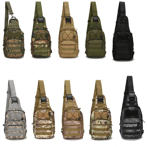 Outdoor Multipurpose Unisex 600D Military Backpack Camping Hiking Hunting Camouflage Backpack Bag, Size: 30*22*5.0cm