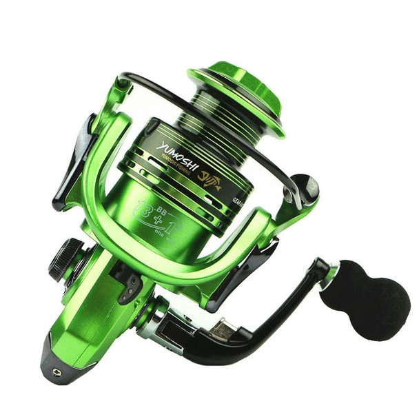 YUMOSHI XF1000 Full Metal Swing Arm Metal Head Fishing Reel(Green)