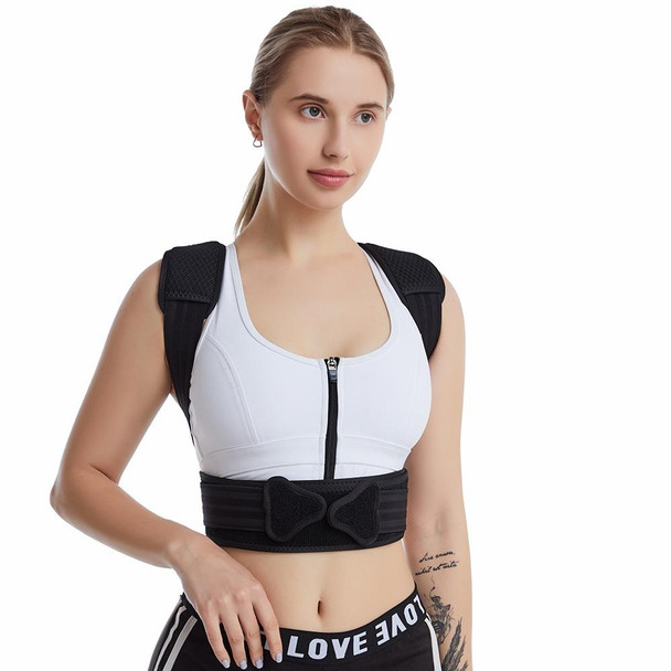 MK-068 Back Posture Correction Belt Anti-hunchback Breathable Invisible Corrector, Size: L