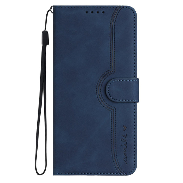 For OPPO A74 5G/A93 5G/A54 5G Heart Pattern Skin Feel Leatherette Phone Case(Royal Blue)