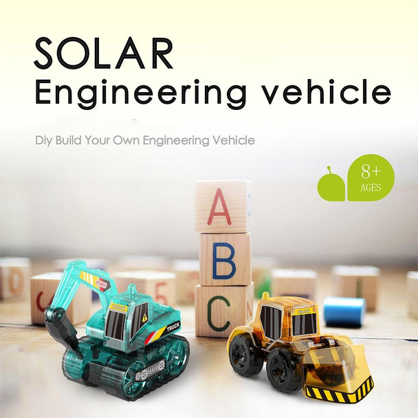 DIY Solar Toys Assembled Engineering Vehicle Model Educational Toy(Random Type Delivery)