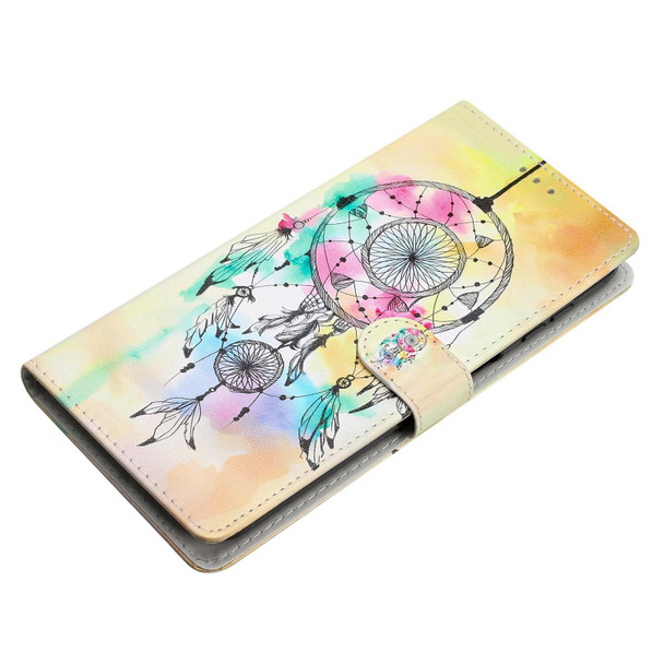 For Google Pixel 6 Colored Drawing Leatherette Phone Case(Dream Catcher)