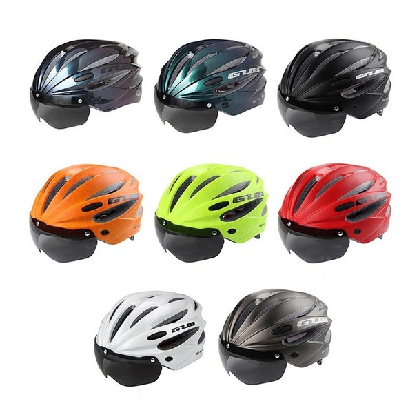 GUB K80 Plus Bike Helmet With Visor And Goggles(Titanium Color)