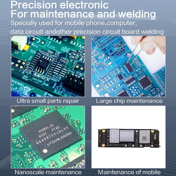 i2C 3SCN Intelligent Double Welding Station with RS300 Base, Style:A Set(US Plug)