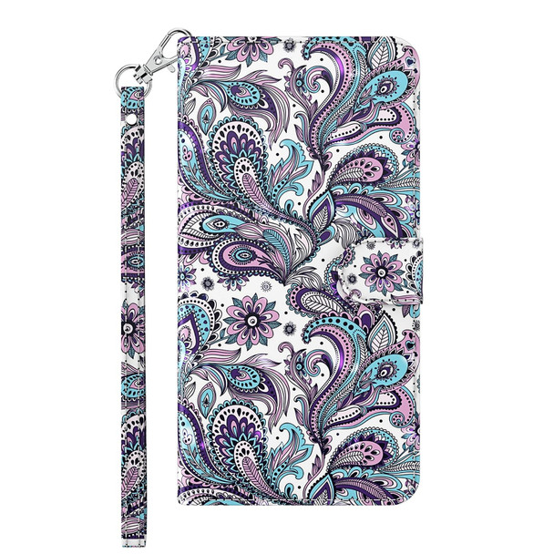 For Google Pixel 8 Pro 3D Painting Pattern Flip Leatherette Phone Case(Swirl Pattern)