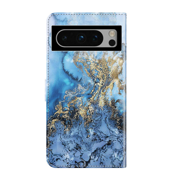 For Google Pixel 8 3D Painting Pattern Flip Leatherette Phone Case(Milky Way)