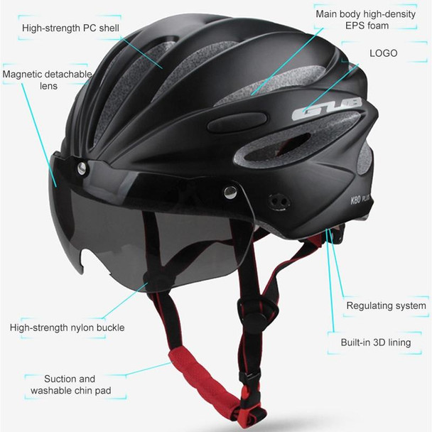 GUB K80 Plus Bike Helmet With Visor And Goggles(Fluorescent Green)