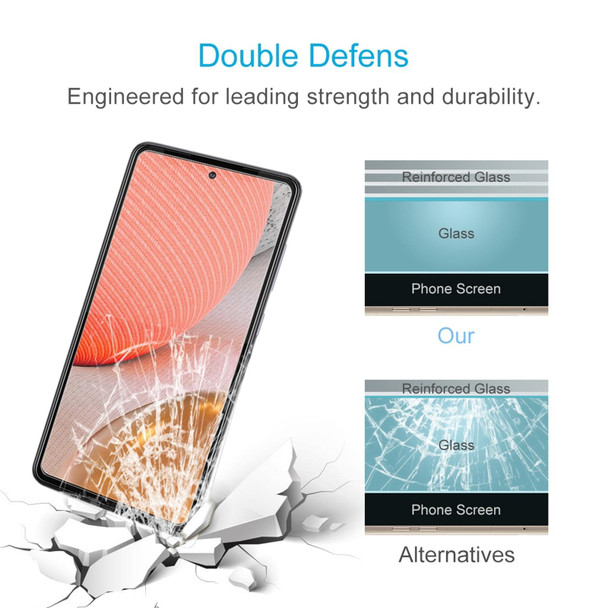 For Samsung Galaxy A72 5G / 4G 0.26mm 9H 2.5D High Aluminum Tempered Glass Film