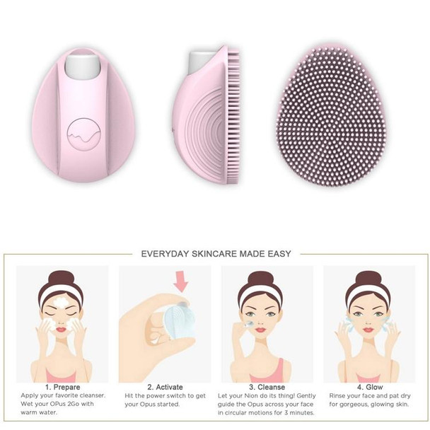 Ultrasonic Mini Facial Cleanser(Pink)