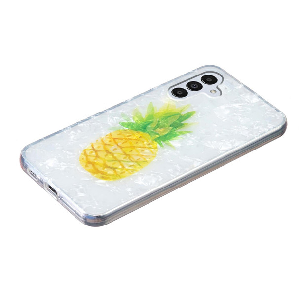 For Samsung Galaxy A04s IMD Shell Pattern TPU Phone Case(Pineapple)