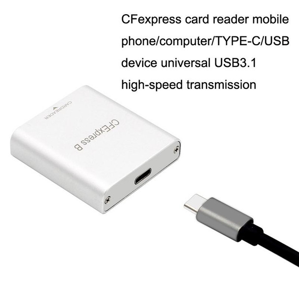 10G High Speed USB3.2 Z6/Z7 1DX3 Wiring CFEXPRESS Card Reader With C-C Line