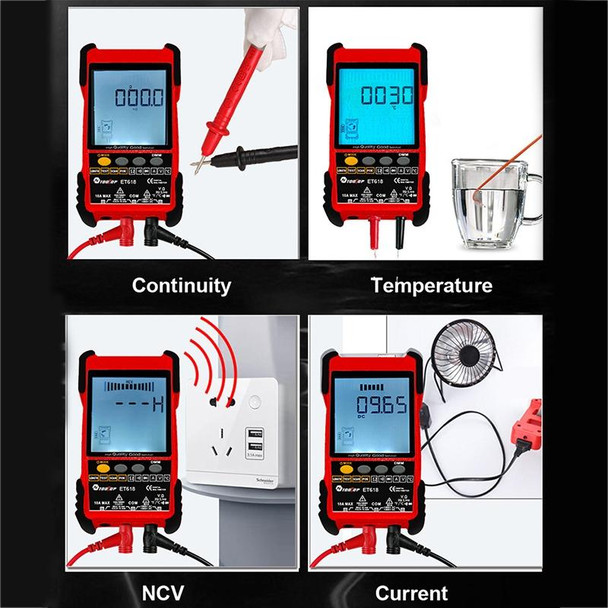 ET618  Rechargeable Adjustable Network Cable Tester Wire Tracker POE Cable Tester (Red)