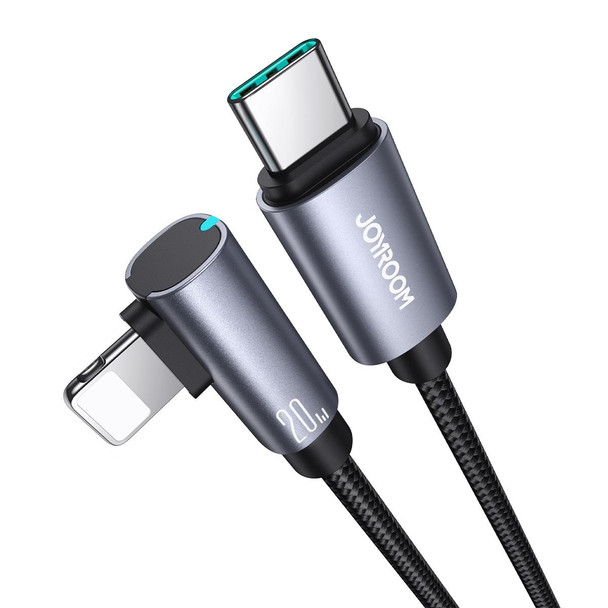 JOYROOM S-CL020A17 20W USB-C/Type-C to 8 Pin Elbow Fast Charging Data Cable, Length:1.2m(Blue)