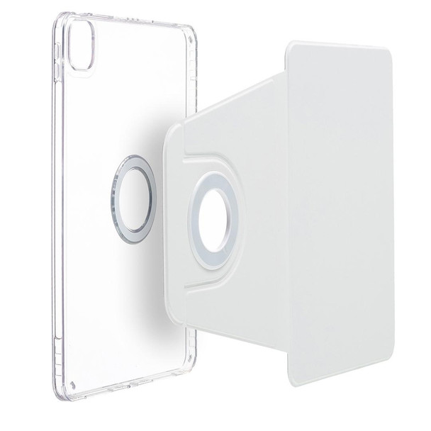 For iPad Pro 12.9 2022 / 2021 / 2020 Magnetic Split Leatherette Smart Tablet Case(White)