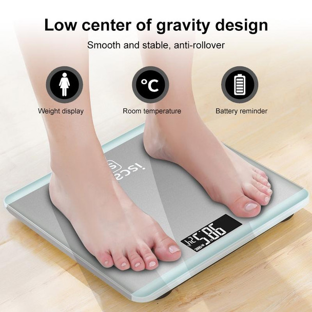 ISCALE SE Human Body Intelligent Electronic Scale Household Weight Scale Adult Body Fat Scale(Rose Gold)