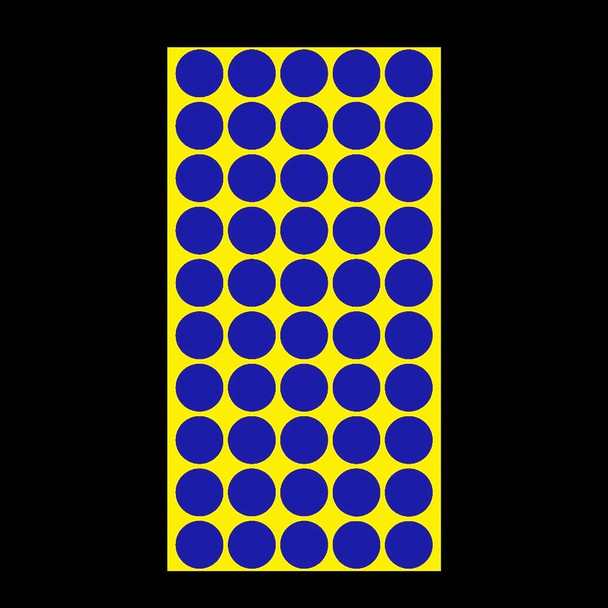 1000 PCS Round Shape Self-adhesive Colorful Mark Sticker Mark Label(Sapphire Blue)