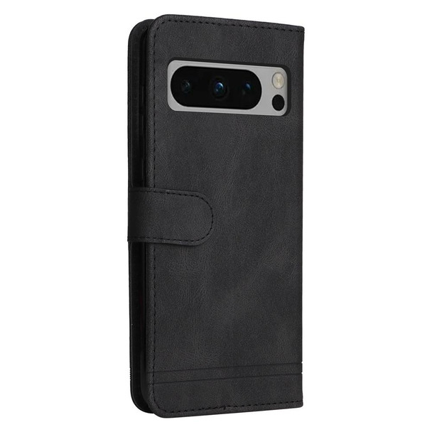 For Google Pixel 8 Pro Skin Feel Life Tree Metal Button Leatherette Phone Case(Black)