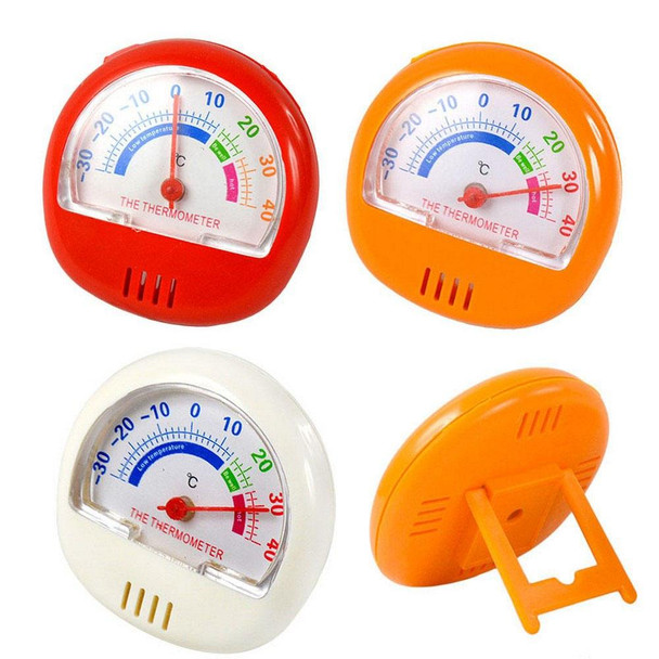 2 PCS Freezer Thermometer Indoor Outdoor Pointer Thermometer(Orange)