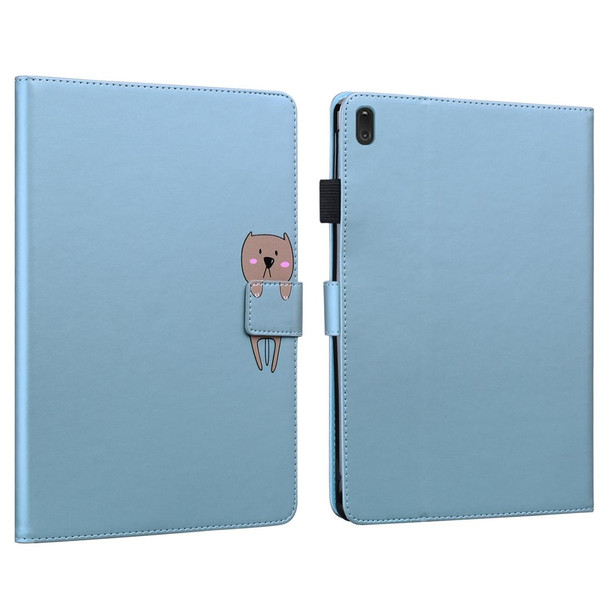 For Lenovo Tab E10 HD TB-X104 Cartoon Buckle Leatherette Tablet Case(Blue)