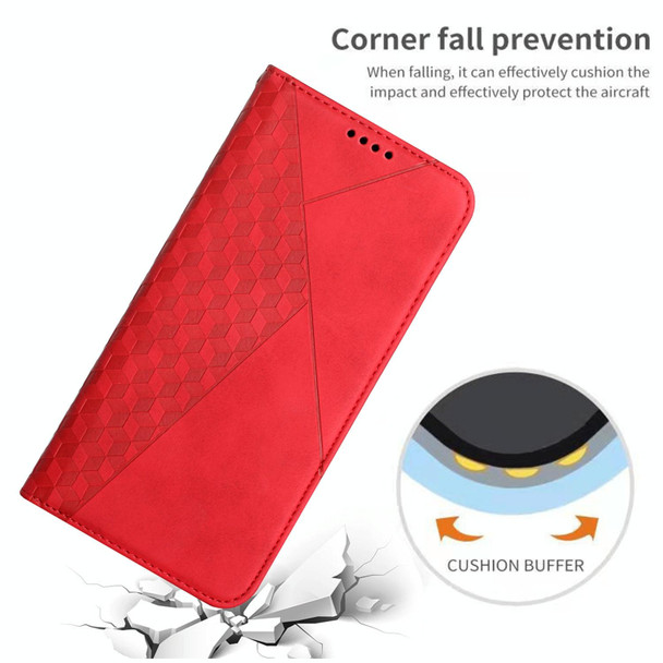 For OPPO A1 5G/A98/F23 5G Diamond Splicing Skin Feel Magnetic Leatherette Phone Case(Red)