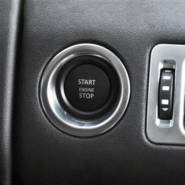 One-key Start Engine Stop Switch Button for Land Rover Range Rover / Discovery, Left Driving(Green)