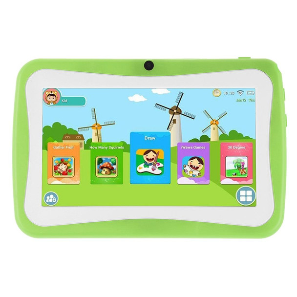 M755 Kids Education Tablet PC, 7.0 inch, 1GB+16GB, Android 5.1 Allwinner A33 Quad Core up to 1.3GHz, 360 Degree Menu Rotation, WiFi(Green)