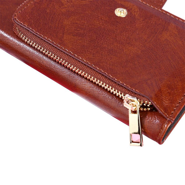 For Tecno Camon 20 Pro 4G Zipper Bag Leatherette Phone Case(Rose Gold)