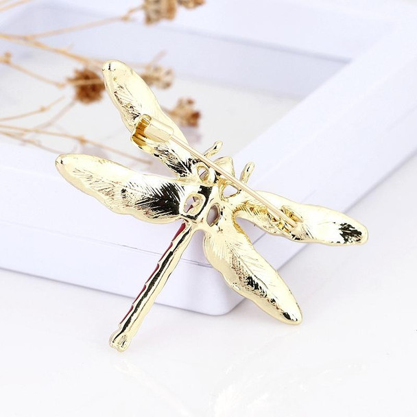 Retro Oil-Dripping Enamel Dragonfly Brooch(Blue)