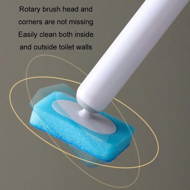 Disposable Toilet Brush Set Toilet Magnetic Cleaning Brush(White)